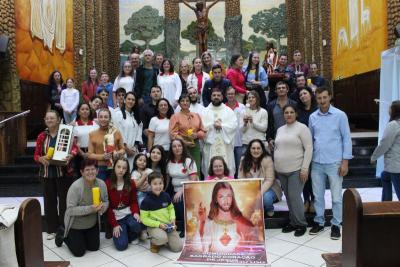 4Âº dia da Novena da Padroeira SantÂ´Ana foi presidida pelo Padre Adriano Toczeck